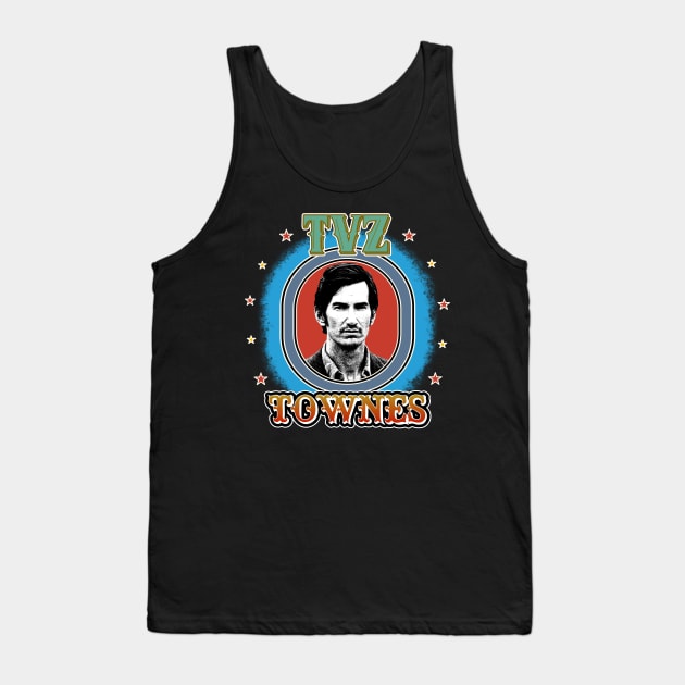 Retro Tour Style Townes Van Zandt Tank Top by darklordpug